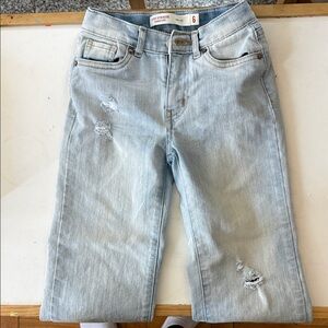 Levi's Women's Light Blue Boyfriend Jeans with Distressed Details